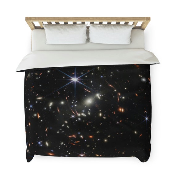 Space Duvet, Nasa Duvet, Nasa Photo, Webb Telescope, Astrophotography, Black Duvet Cover, Galaxy Bedding, Space Bedding, Star Bedding