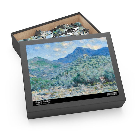 Monet Puzzle, Mountain Puzzle, Blue Puzzle, Jigsaw Puzzle, Monet Painting, Mountain Painting, Claude Monet, Monet Gift, Mountain Art