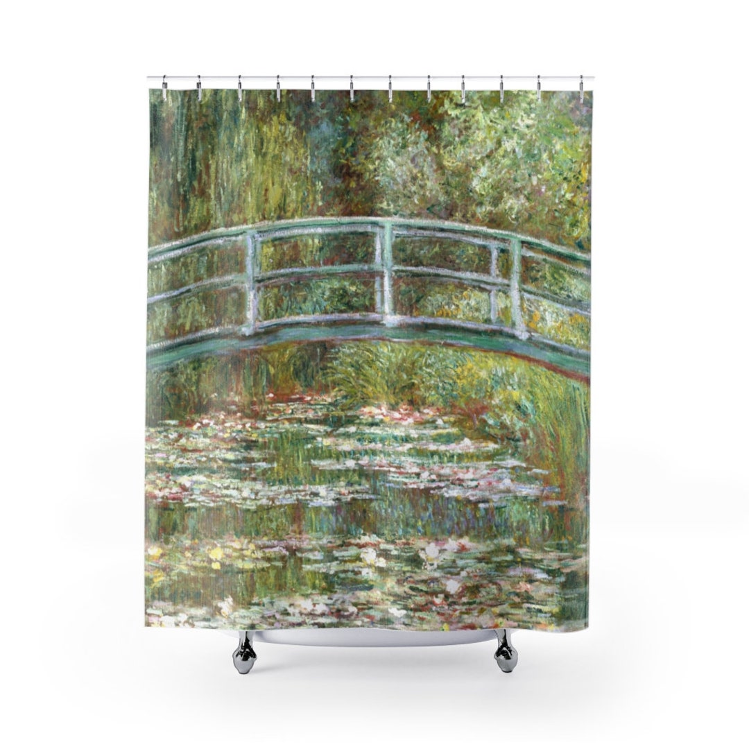 Shower Curtain, Impressionist Art, Bridge, Art Shower