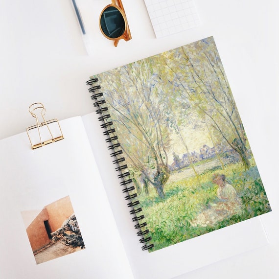 Monet Notebook, Spiral Notebook, Claude Monet, Painting Notebook, Vintage Notebook, Art Notebook, Victorian Notebook, Monet Journal