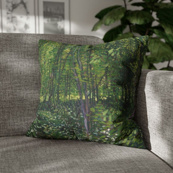 Tree Pillow, Forest Pillow, Vintage Pillow, Art Pillow, Van Gogh Pillow, Vincent Van Gogh, Van Gogh Decor, Boho Pillow, Nature Pillow