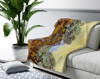 Fine Art Blanket | Van Gogh Painting, Vintage Nature Throw