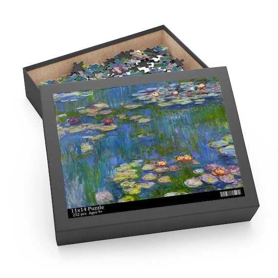 Monet Puzzle, Jigsaw Puzzle, Fine Art Puzzle, Monet Gift, Claude Monet, Water Lilies, Nature Puzzle, Floral Puzzle, Vintage Art Puzzle