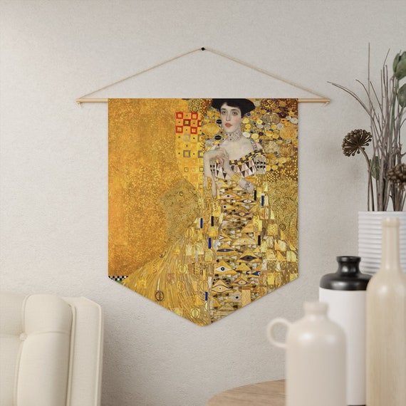Klimt Wall Art, Gustav Klimt, Fine Art Decor, Gustav Klimt art, Gold Wall Art, Vintage Tapestry, Klimt Art, Gold Painting, Adele Bloch-Bauer