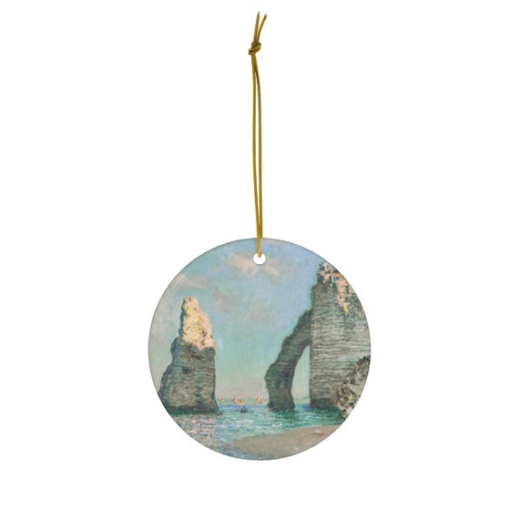 Claude Monet Ornament, Ocean Ornament, Fine Art Ornament, Christmas Ornament, Beach Ornament, Claude Monet Painting, Monet Gift