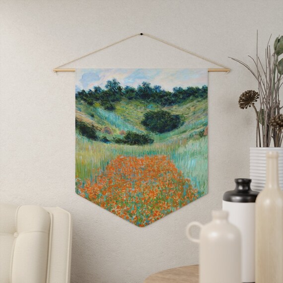 Monet Painting, Poppy Painting, Nature Wall Art, Monet Wall Art, Flower Painting, Claude Monet, Monet Decor, Monet Tapestry
