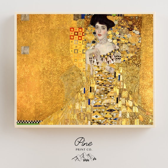 Klimt Painting, Gustav Klimt, Gold Painting, Vintage Painting, Vintage Wall Art, Klimt Wall Art, Fine Art Print, Gold Wall Art, Klimt Decor