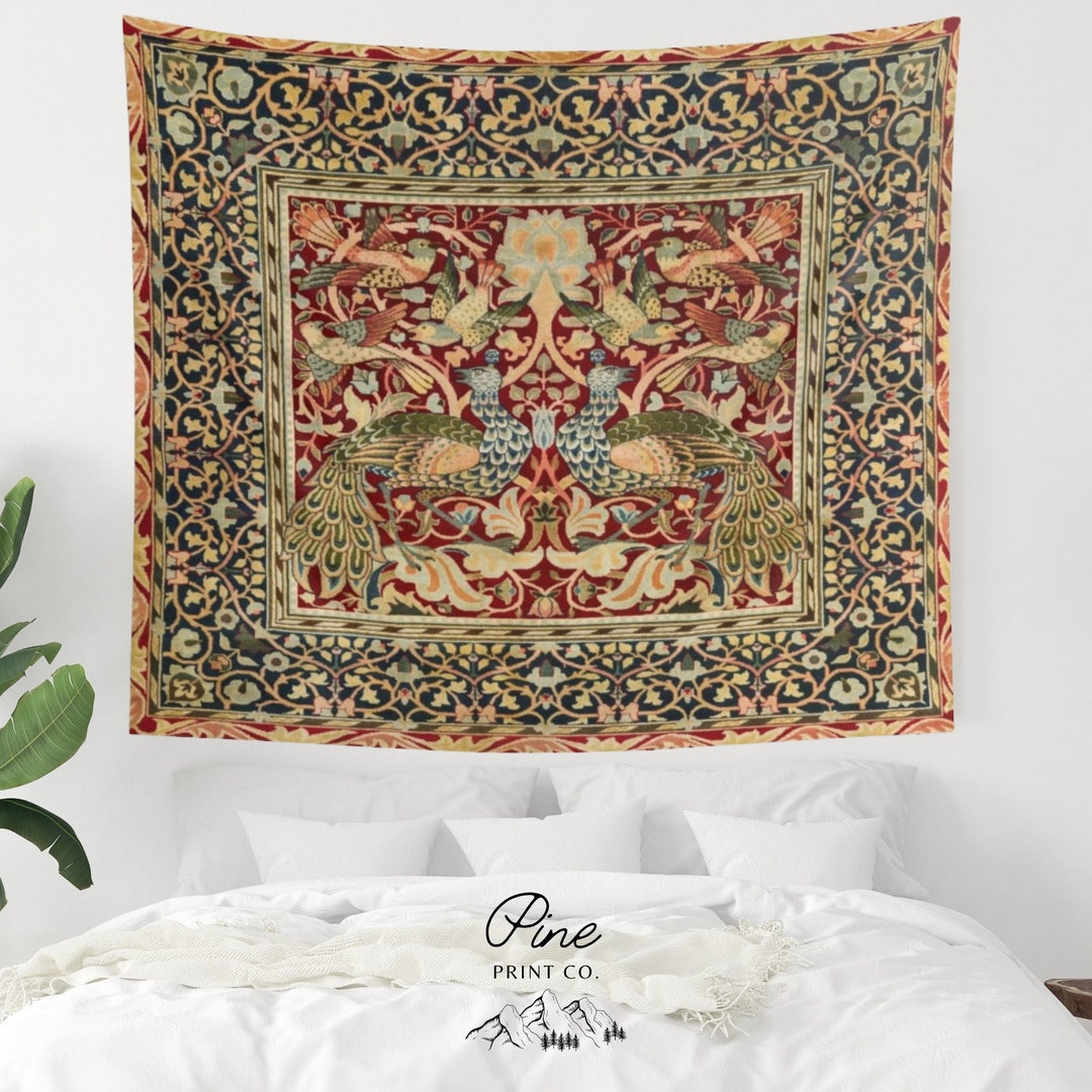 William Morris Decor, Bird Tapestry, Peacock Art, William Morris Art ...