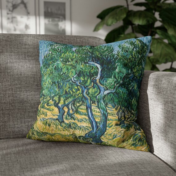 Tree Pillow, Vintage Pillow, Landscape Pillow, Art Pillow, Van Gogh Pillow, Vincent Van Gogh, Van Gogh Decor, Boho Pillow, Nature Pillow