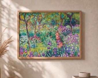 Claude Monet、Pommiers Fleurs、超希少画集より Claude Monet Floral Wall Print | Garden Landscape Museum Poster