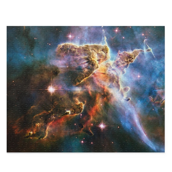 Space Puzzle NASA: Cosmic Galaxy Design - Vibrant Chipboard, Gift