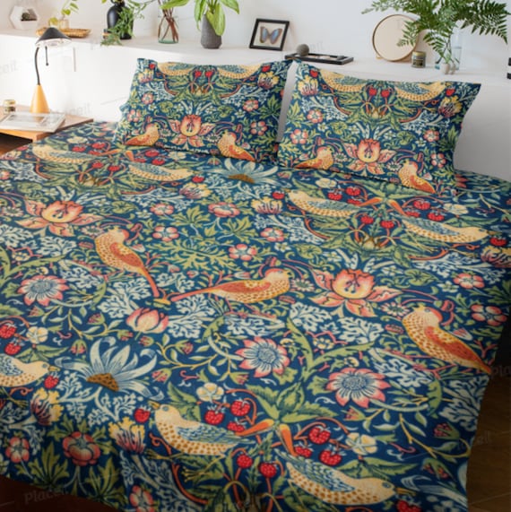 Art Nouveau Bedding, Nature Duvet Cover, Bird Duvet Art Nouveau Bedding, Nature Duvet Cover, Bird Duvet