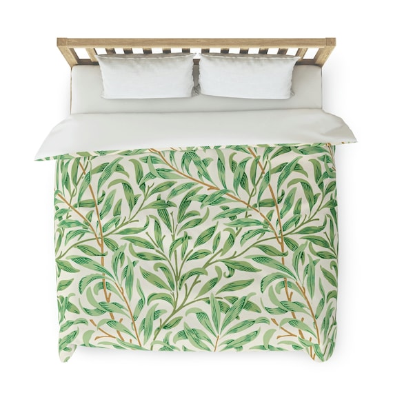 William Morris Decor, William Morris, Green Duvet, Green Bedding, Nature Bedding, Plant Bedding, Vintage Duvet, Vintage Nature, Plant Duvet