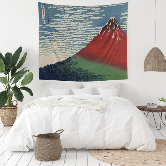 Tapisserie Murale Japonaise Tapisserie de Montagne de Fuji