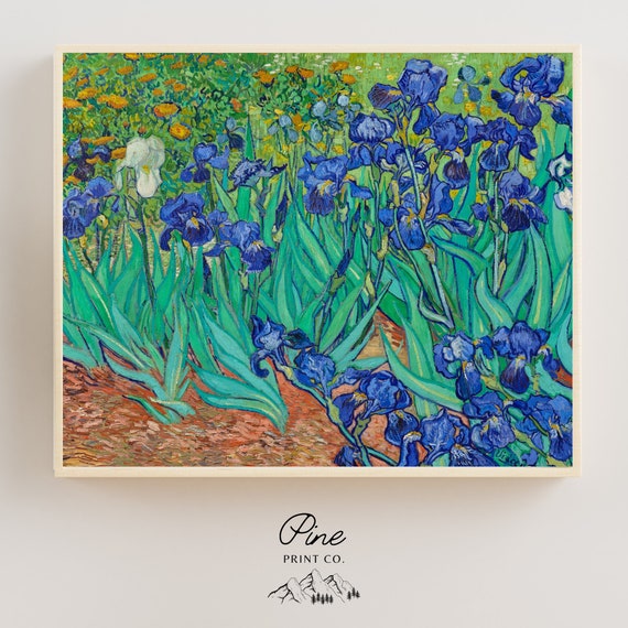 Van Gogh Print, Vincent Van Gogh, Blue Flowers, Iris Van Gogh, Van Gogh Poster, Fine Art Print, Floral Wall Art, Floral Decor, Van Gogh Art