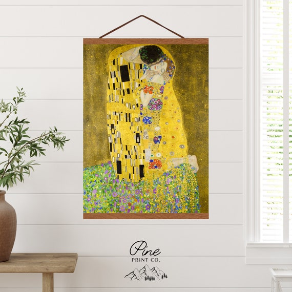60×50cm プリントアート クリムト キス 接吻 インテリア 絵画 絵画 名画 グスタフ・クリムト The Kiss(ザ・キス) インテリア