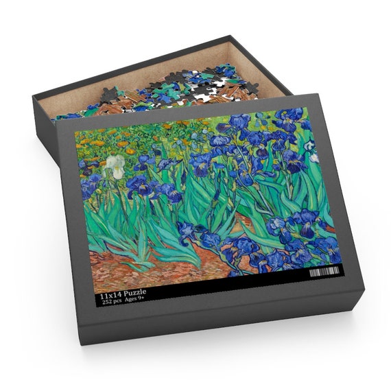 Irises Puzzle, Van Gogh Puzzle, Floral Puzzle, Jigsaw Puzzle, Van Gogh Painting, Art Puzzle, Botanical Puzzle, Flower Puzzle, Van Gogh Gift