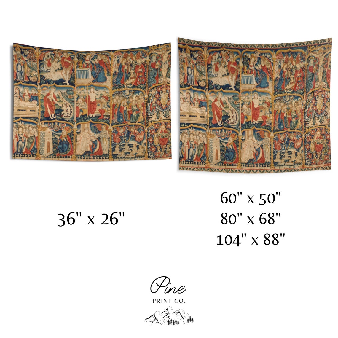 Medieval Tapestry, Apostles Creed, Religious Art, Jesus Christ