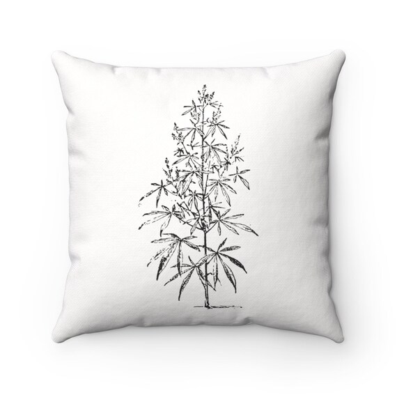 Cannabis Decor, 420 Gift, Cannabis Gift, Marijuana Decor, Cannabis Pillow, Weed Home Decor, Vintage Cannabis, Cannabis Throw Pillow
