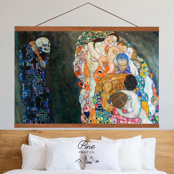 死の版画、グスタフ・クリムト、クリムトの絵画、死と生、死神、死の