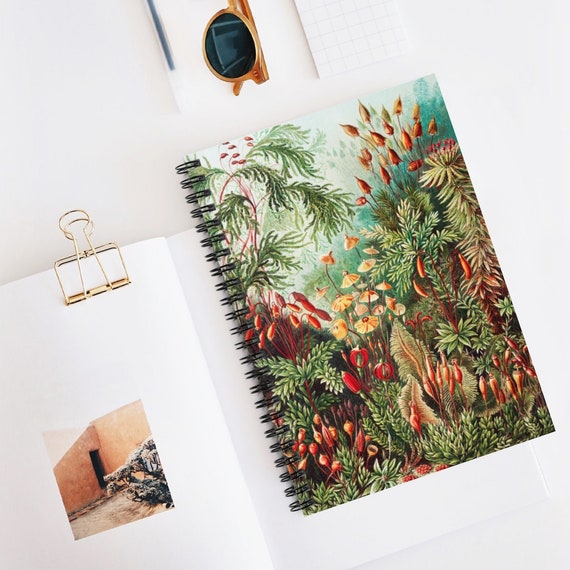 Botanical Notebook, Jungle Notebook, Tropical Notebook, Ernst Haeckel, Plant Notebook, Green Notebook, Plant Journal, Nature Notebook