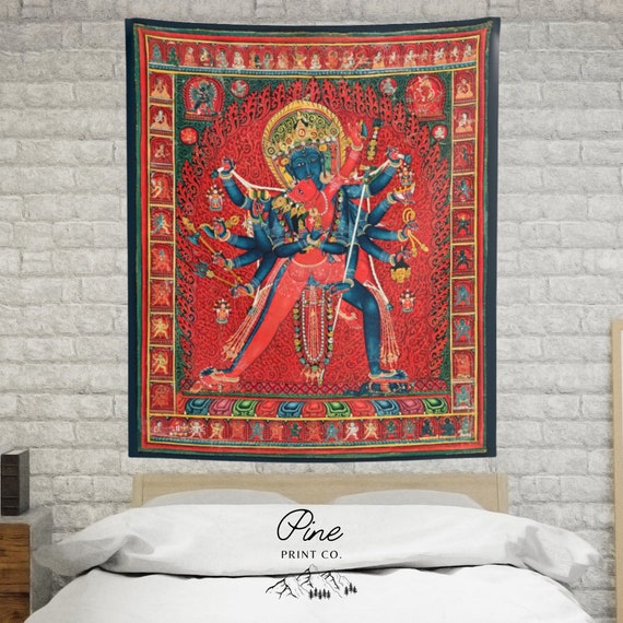 Indian Tapestry Hindu Tapestry Indian Home Deocr Chakrasamvara