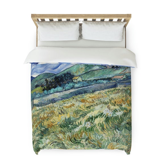 Van Gogh Duvet, Vintage Duvet, Art Duvet Cover, Fine Art Gift, Art Bedding, Van Gogh Decor, Van Gogh Painting, Landscape Painting
