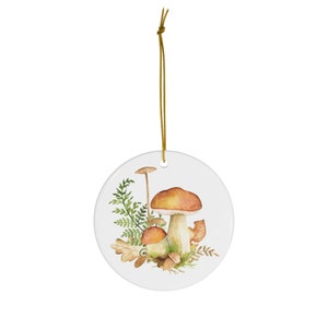 Mushroom Ornament, Cottagecore Ornament, Boho Ornament, Nature Ornament, Botanical Decor, Mushroom Gift, Mushroom Christmas