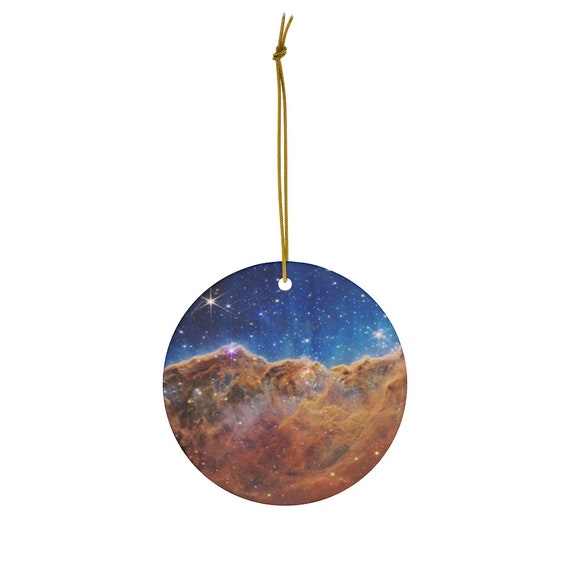 Space Ornament, Astronomy Gift, NASA Ornament, James Webb Telescope, Galaxy Ornament, Star Ornament, Christmas Ornament,
