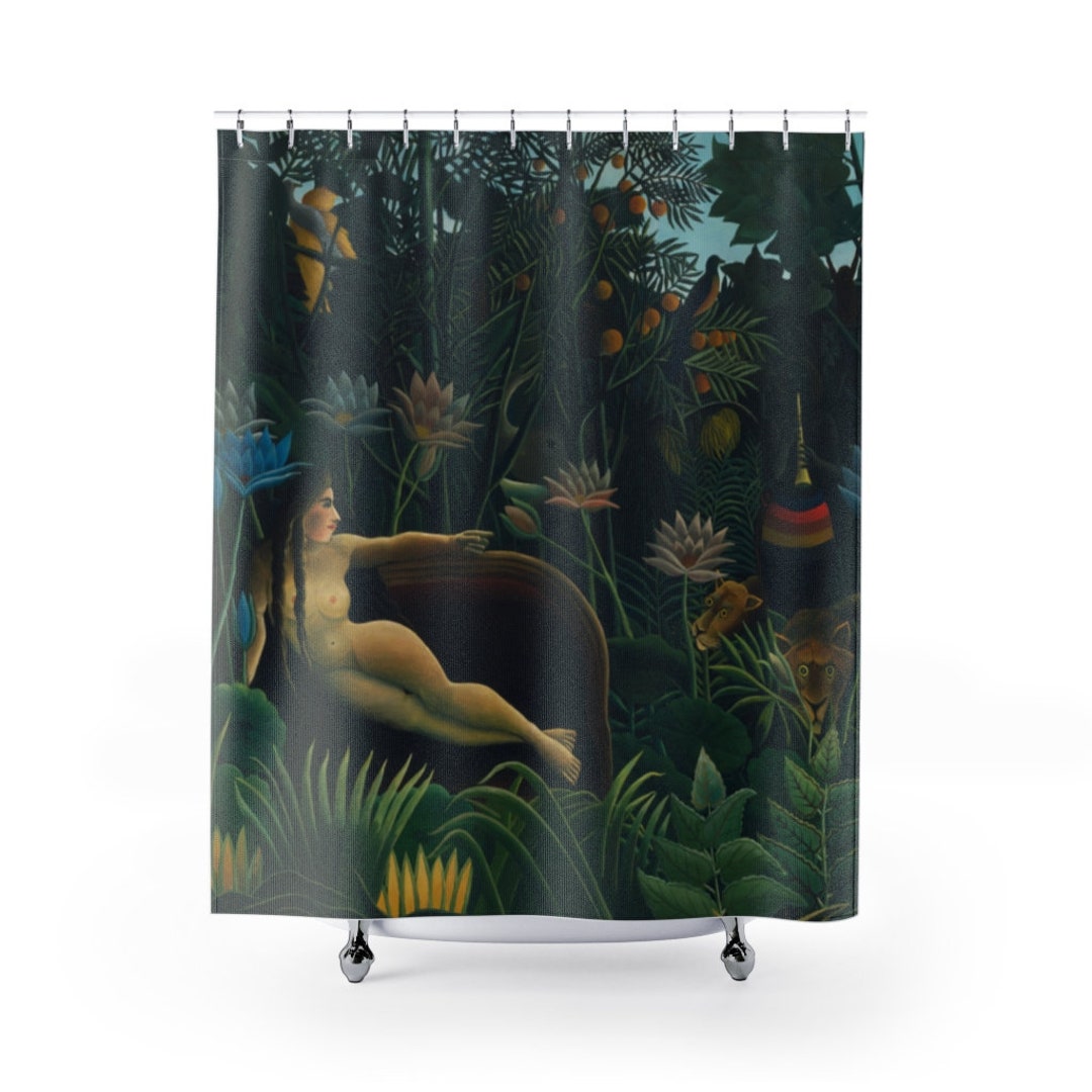 RnnJoile Flamingo-Duschvorhang – Tropisches Design In Rosa & Grau, 183 X 183 Cm, Mit 12 Haken