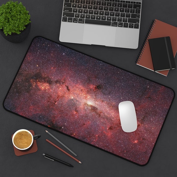 Space Desk Mat, Galaxy Desk Mat, Space Mousepad, Galaxy Mousepad, NASA Mousepad, Red Desk Mat, Red Galaxy, Astronomy Gift