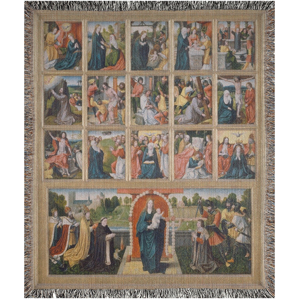Medieval Tapestry Woven Blanket Religious Blanket Jesus Christ Medieval Blanket Catholic Art Renaissance Art Woven Tapestry Etsy