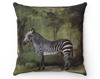 Zebra Pillow, Jungle Pillow, Zebra Art, George Stubbs, Zebra Gift, Art Pillow, Tropical Pillow, Animal Pillow, Zebra Painting