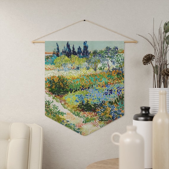 Van Gogh Tapestry, Nature Tapestry, Van Gogh Painting, Nature Painting, Floral Tapestry, Floral Painting, Nature Wall Art, Plant Tapestry