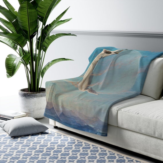Moon Blanket, Nude Blanket, Woman Blanket, Moon Woman, Moon Bedding, Nude Woman, Art Blanket, Sherpa Blanket, Art Throw Blanket
