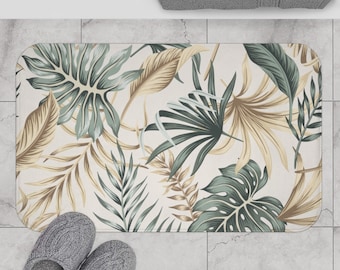 LAEDCIITI Leopard Rose Bath Mat,Tropical Palm Leaf Cactus Flower Wildlife Animal Bathroom Rug Shower Floor,Jungle Rainforest Plant Kids Child Bath Rug,Absorbent Doormat Bedroom Rug Kitchen Toilet LAEDCIITI Leopard Rose Bath Mat,Tropical Palm Leaf Cactus Flower Wildlife Animal Bathroom Rug Shower Floor,Jungle Rainforest Plant Kids Child Bath Rug,Absorbent Doormat Bedroom Rug Kitchen Toilet