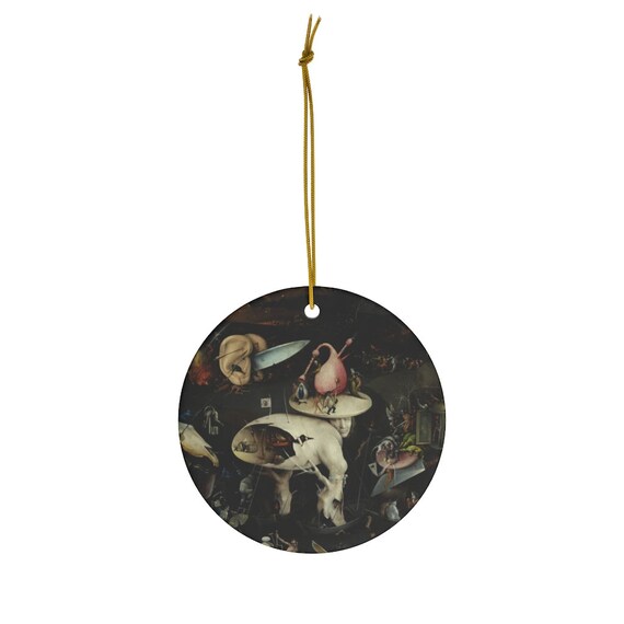 Garden of Earthly Delights, Bieronymus Bosch, Fine Art Ornament, Christmas Ornament, Art Ornament, Bosch Painting, Surrealism, Art Gift
