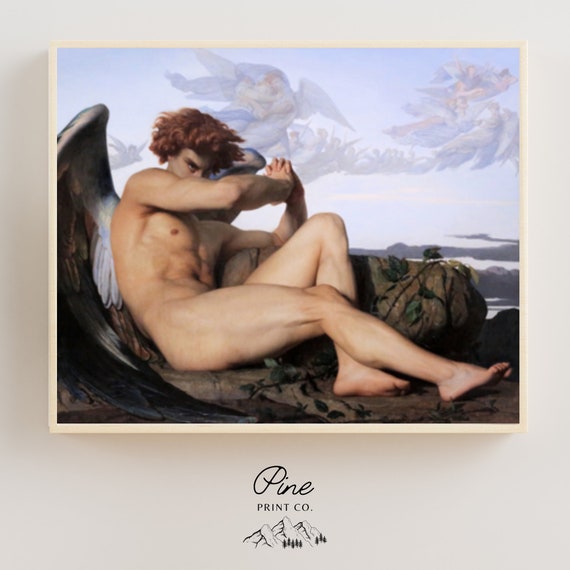 Fallen Angel, Angel Print, Alexandre Cabanel, Angel Painting, Fine Art Print, Angel Poster, Vintage Print, Renaissance Painting, Angel Art