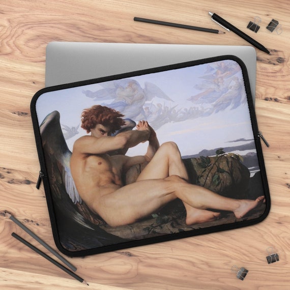 Fallen Angel, Laptop Sleeve, Macbook Sleeve, Alexandre Cabanel, Angel Art, Art Laptop Sleeve, Tablet Sleeve, Renaissance Art, iPad Sleeve