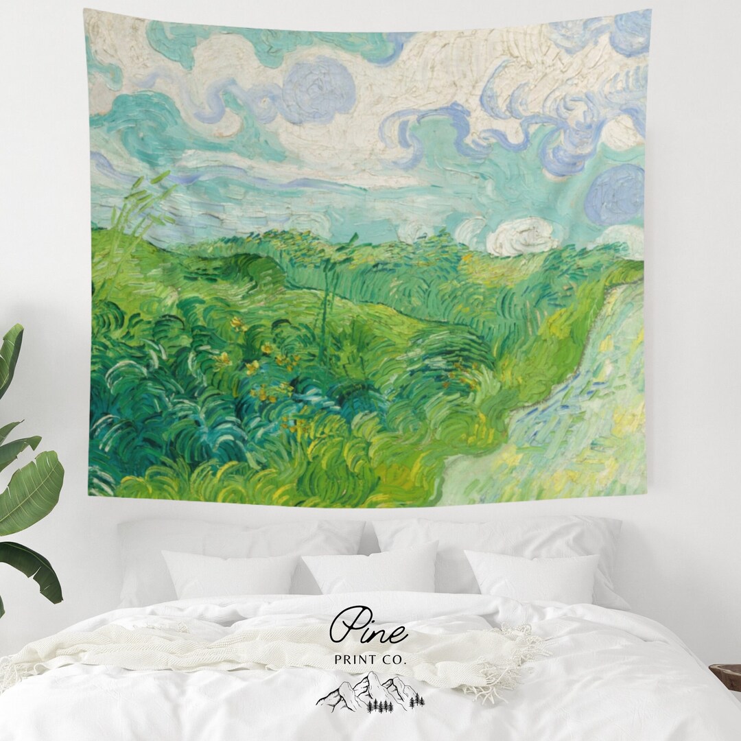 Van Gogh Tapestry, Landscape Tapestry, Art Tapestry, Van Gogh Painting