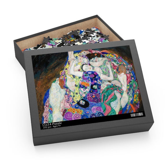 Klimt Puzzle, Gustav Klimt, Maiden Painting, Art Puzzle, Woman Painting, Art Nouveau, Woman Puzzle, Jigsaw Puzzle, Woman Art, Art Gift