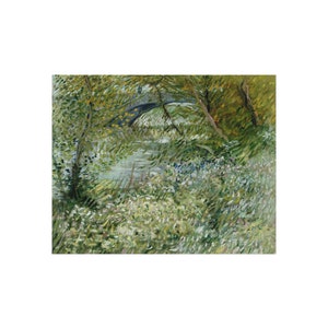 Grön matta, Van Gogh-matta, Vinent Van Gogh, Area-matta, Accentmatta, Fine Art-matta, Trädmatta, Målarmatta, Vintagematta, Van Gough-present 96" × 120"