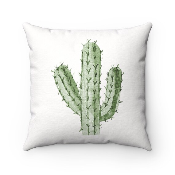 Cactus Pillow, Cactus Decor, Saguaro Decor, Saguaro Cactus, Cactus Watercolor, Nature Pillow, Arizona Home Decor, Desert Decor, Cactus Gift