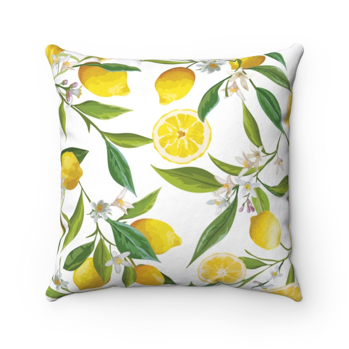 Lemon Pillow Lemon Home Decor Yellow Throw Pillow Fruit | Etsy