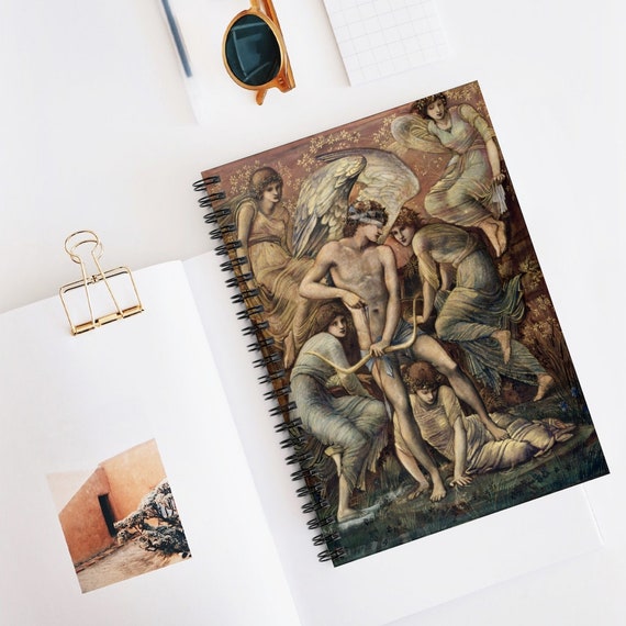 Angel Notebook, Vintage Notebook, Renaissance Art, Angel Art, Religious Art, Gothic Notebook, Angel Painting, Cupid Painting