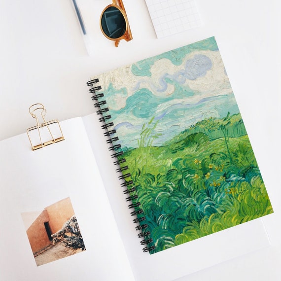 Van Gogh Notebook, Spiral Notebook, Landscape Notebook, Art Notebook, Van Gogh Art, Van Gogh Gift, Vincent Van Gogh, Vintage Notebook