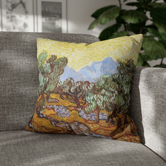 Vintage Pillow, Landscape Pillow, Art Pillow, Van Gogh Pillow, Vincent Van Gogh, Van Gogh Decor, Boho Pillow, Tree Pillow, Nature Pillow