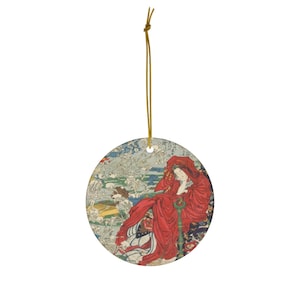 Japanese Ornament, Christmas Ornament, Vintage Ornament, Japanese Art, Vintage Japanese, Asian Ornament, Japanese Woodblock
