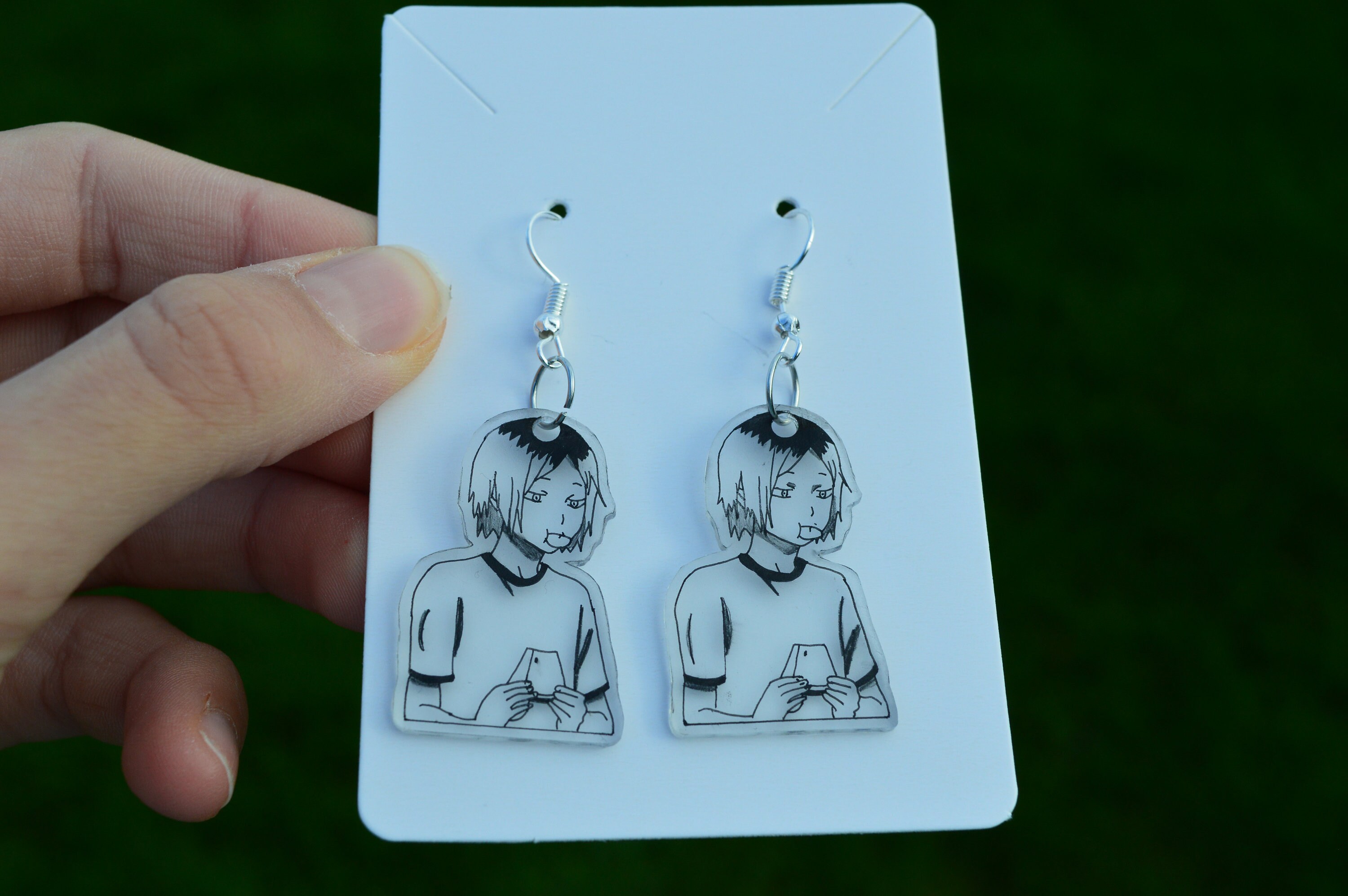 Haikyuu Earrings Kenma Kozume Hang Down Earrings Etsy