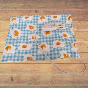 Heating Pad Cover, 12 x 15, Soft Flannel With Cats, 3 Snap Closure